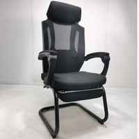 Chaise de bureau ergonomique à dossier haut, réglable en profondeur, design moderne, en maille, confortable pour de longues heures de travail