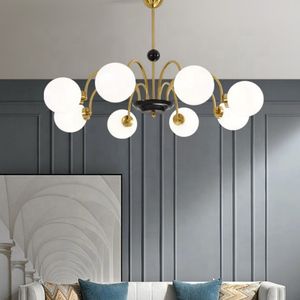 Nordique moderne rond Led luxe cuisine chambre Art Design boule de verre nordique suspension lampe suspendue - Product Image 1