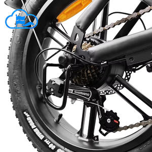 YUNQI Armazém UE EUA Estoque Pronto Bicicleta Elétrica G60 1000W Pneus Largos de 20 polegadas Bateria de Lítio Digital 25km/h Sensor para Adultos - Product Image 4