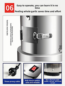 Factory-Direct Sale Automatic Garlic Peeling &amp; Processing <strong>Machine</strong> 110/220V 200W Easy to Operate 1 Year Warranty. Special Offer - Product Image 5