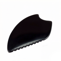 Nouvelle Pierre de Bian Noire Naturelle 2026, Pierre Polie à la Main, Planche de Massage Facial, Outil Gua Sha, Grand Gua Sha Corporel