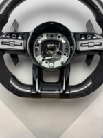 Mercedes-Benz Sportlenkrad mit 3/4 Speichen Upgrade aus Kohlefaser und Leder für A45, C-Klasse, E-Klasse, S-Klasse