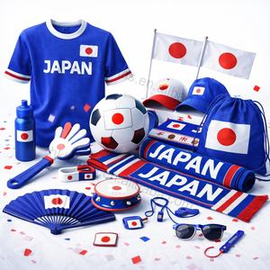 Ensemble cadeau pour supporters de football : T-shirt en coton, casquette de baseball, sac à cordon, bouteille d'eau sportive, cadeaux promotionnels - Product Image 4