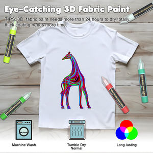 Peinture textile en spray WBG, couleurs personnalisées, non toxique, lavable, permanente, DIY, effet luminescent doux dans le noir, pour tissu - Product Image 3