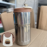 Thermos à café en acier inoxydable à isolation sous vide avec affichage de la température, cadeau, tasse de voyage portable, design moderne, écologique, sans BPA
