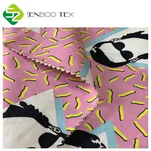 Best Quality Printed 100 GSM 100 Cotton Woven Fabric Used For Shirt