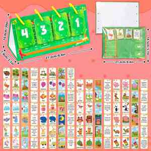 Material Escolar Educativo, Herramienta de Aprendizaje, 104 Piezas, Vocabulario, Gramática, Frases, Entrenamiento, Construcción de Oraciones, Tabla de Frases - Product Image 5