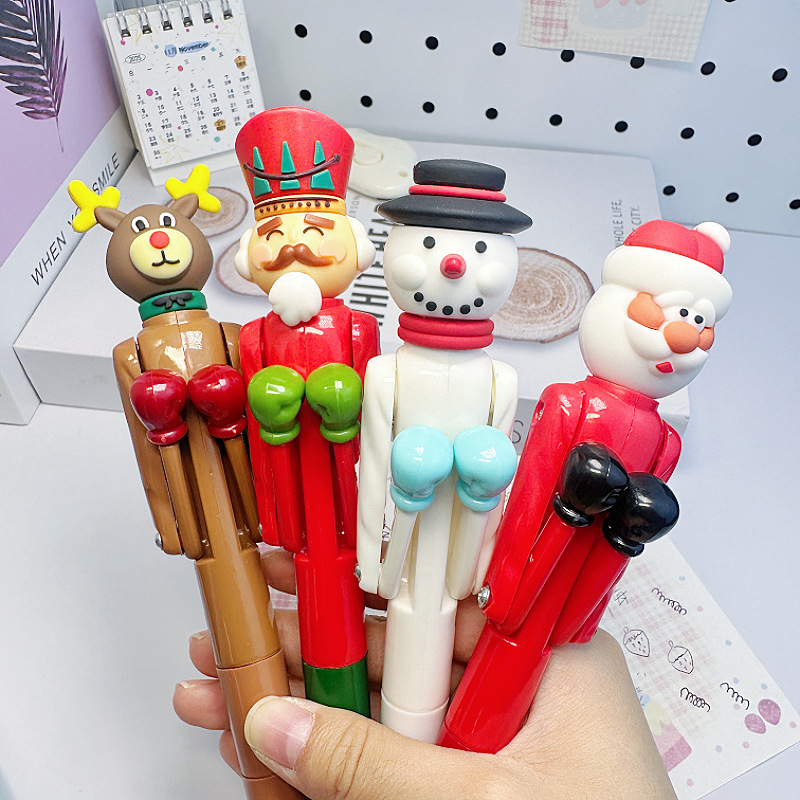 Nutcracker-คริสต์มาสสโนว์แมน-กวางเรนเดียร์-ซานตาคลอส-ชุด 4 ชิ้น