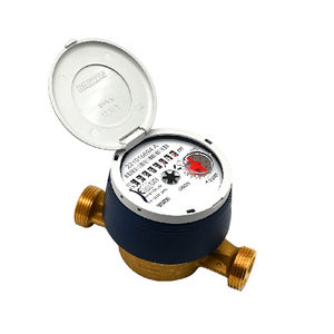 Medidor de agua de 1/2 pulgada con cuerpo de latón y pantalla digital para uso doméstico - Product Image 1