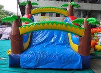 Arche gonflable de haute qualité pour enfants, avec toboggan, mur d'escalade et clôtures, équipement de jeux de plein air pour enfants