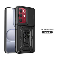 Casing HP Lichicase Desain Unik dengan Bracket yang Dapat Disesuaikan, Pelindung Lengkap untuk Realme 16 C83 P4 Power Note 80