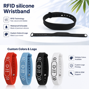 Lack Silicone NFC RFID polsbandje 13.56mhz NFC213/215 MF 1K voor hotel - Product Image 1