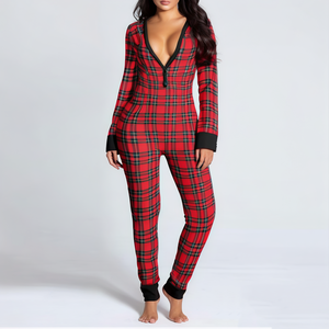 Conjunto de Pijama de Bambú Térmico Hongbo para Mujer, Talla Grande, Sexy, con Cierre de Cordón - Product Image 5
