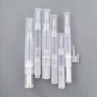 Contenant vide transparent de haute qualité pour stylo cosmétique, stylo à clic rotatif, plusieurs capacités, dissolvant de vernis à ongles en plastique, patch pour ongles