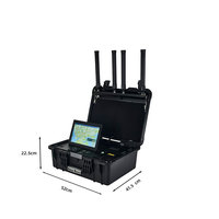 Détecteur de drones portable 300-6000 MHz 10 KM, protection IP65, autonomie de vol de 4h, certifié CE, dispositif de sécurité anti-drone UAV pour les émeutes de drones
