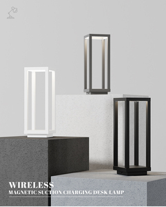 Ngoài trời Trạm Sạc cổng không dây sạc cơ sở abajur phòng ngủ cạnh giường ngủ trang trí hình học mới nhất thanh khách sạn Đèn bàn - Product Image 3