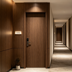 <span class=keywords><strong>Porte</strong></span> intérieure anti-rayures avec finition mélamine, technologie d'étanchéité double T-Shape, isolation <span class=keywords><strong>acoustique</strong></span> 46 dB, pour projets européens - Product Image 3