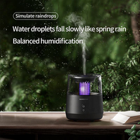 7 couleurs lumière incroyable huile essentielle humidificateur diffuseurs maison bureau goutte de pluie diffuseur d'arôme nouveau Design ultrasons brume fraîche
