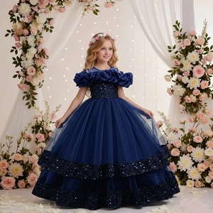 <span class=keywords><strong>Vestito</strong></span> da Principessa per <span class=keywords><strong>Bambina</strong></span> 10 Anni, Abito da Damigella con Gonna a Strati Soffice, Personalizzabile - Product Image 4