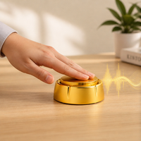 Bouton sonore MP3 de 4 Mo en plastique doré, dispositif de lecture vocale personnalisé pour cadeaux électroniques