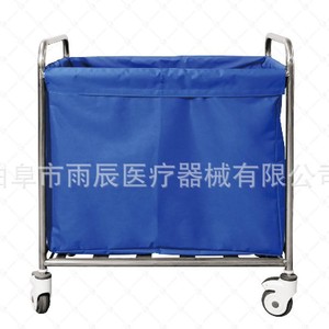 Qufu Yuchen Stainless Steel <b>Soiled</b> Clothing Cart 800*600*900mm Medical Waste Trolley Hospital Use - Product Image 5