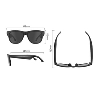 Lunettes de soleil connectées GS11 TWS OWS avec protection UV400 polarisée, étanches, assistant IA, musique sans fil, appels téléphoniques et commande vocale