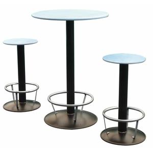 Sgabello da bar Maxi solido verniciato nero - Product Image 1
