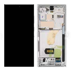 หน้าจอสัมผัส LCD สีเงินแท้พร้อมกรอบสำหรับ Samsung Galaxy S23 Ultra 5G S918 โทรศัพท์มือถือ - Product Image 1