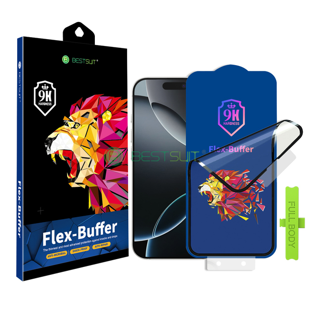 For 16 Explosion-proof Tempered Glass Screen Protector with Anti-Shock Waterproof 2.5D High Quality Auto Repair Film