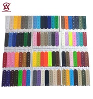 Boucles de Fermeture Réglables en Plastique PE à 7 Trous pour Casquettes, Accessoires de Chapeaux de Couleurs Variées, Boucles en Plastique Réglables pour Casquettes Snapback