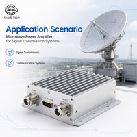 Amplificateur micro-ondes EVA3051-100-M 100W, large bande 30-512 MHz, haute puissance pour la transmission de signal, communication radar