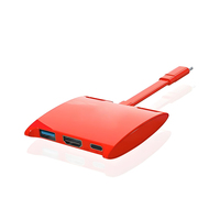 Hub USB-C 3 en 1 con Cargador PD de 100W 2.1 y Puertos USB 3.0 - Aleación de Aluminio para Dispositivos Móviles y Laptops - En Stock