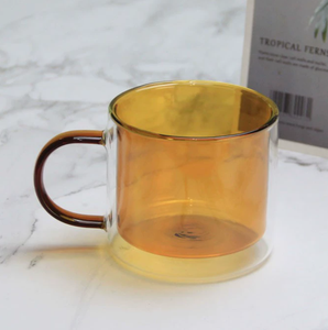DFM01 250ml OEM ODM customized <b>glass</b> tumblers <b>coffee</b> mugs anti hot warm tooling insulation <b>double</b> <b>wall</b> <b>glass</b> cup - Product Image 2