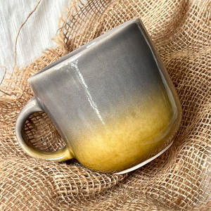 Mug à café en céramique dorée artisanale de luxe avec poignée, qualité supérieure, vente en gros - Product Image 2