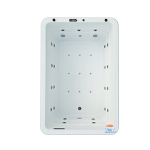 Vente en gros usine : Spa carré moderne autoportant en acrylique avec hydromassage et drain pour piscine extérieure - Product Image 6