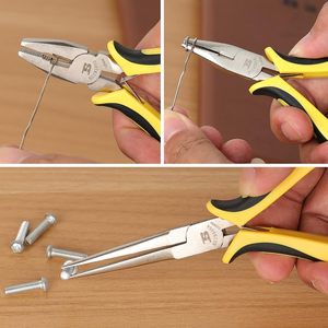 Bộ dụng cụ BOSI 6 món, bao gồm kìm mũi nhọn, kìm đa năng, kèm túi đựng, dùng trong sản xuất và sửa chữa điện tử - Product Image 2