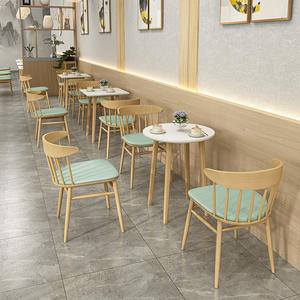 أسلوب بسيط طبيعي مع طاولة مطعم من خشب الرماد وطاولة - Product Image 4