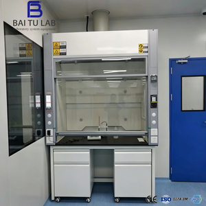 <span class=keywords><strong>Hotte</strong></span> à fumées Baitu 4FT avec armoire de rangement mobile, entièrement en acier, de type sur pied, pour laboratoire scolaire, laboratoire de polymères, laboratoire de tests génétiques - Product Image 1