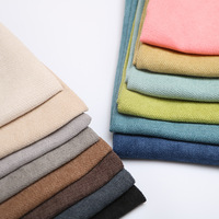 Tissu en polaire floqué épais tissé directement en usine, couleur personnalisée, durable, anti-boulochage, résistant à l'abrasion pour coussin de canapé