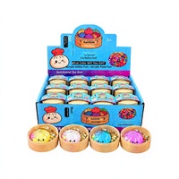 Regenbogen-Acryl-Dampfbrötchen mit fließender Füllung, Glitzer-Stressabbau-Cartoon-Schlüsselanhänger, Dampfgarer-Blindbox-Taschenanhänger, kleines Geschenk für
