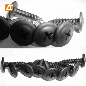 #8x3/4" Fosfatado Negro Tornillo Para Madera Autoperforante Cabeza Flangeada Punta <strong>Aguja</strong> - Product Image 6