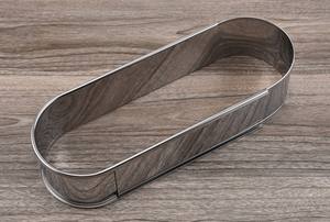 타원형 베이킹 주석 케이크와 빵에 딱 맞는 스테인레스 스틸 조절 케이크 링 치즈 서클 - Product Image 3