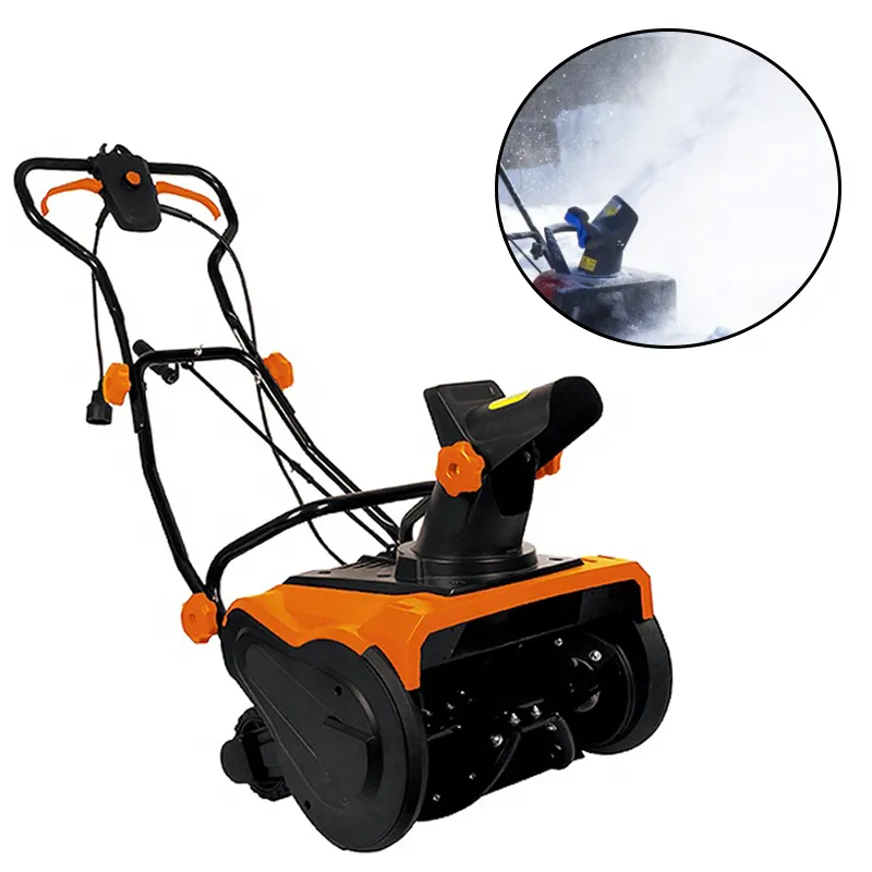 Vertak 1600W/2000W power sweeper snow thrower new household walk behind portable garden snow sweeper