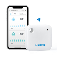 INKBIRD – capteur d'humidité et de température Wi-Fi IBS-TH3, thermomètre d'intérieur et hygromètre capteur 2-en-1 avec stockage de données dans le Cloud