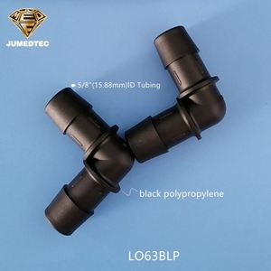 Fábrica al por mayor 1/2 "forma de L codo curva Barb ángulo recto instalación de tuberías 2 vías 90 grados codo de púas conector de tubo - Product Image 4