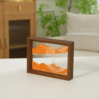 Artisanat créatif en sablier, cadre en bois imprimé UV, paysage en mouvement 3D, sablier peint pour la décoration de la maison et du bureau