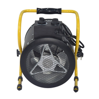 Vente en gros entrepôt flamme mini ventilateur électrique de chauffage industriel à air chaud pour pièce chaude