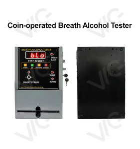 เครื่องวัดแอลกอฮอล์แบบหยอดเหรียญ รุ่น AT-819 สำหรับมืออาชีพ ใช้เซลล์เชื้อเพลิง สีเทา ยี่ห้อ Ahkuci - Product Image 6