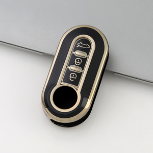 Funda Protectora de TPU Suave Premium para Llaves de Coche <span class=keywords><strong>Fiat</strong></span> 500, Panda, Ducato, 500L, Punto, Lancia Musa, con Anillo para Llaves, Directo de Fábrica - Product Image 2