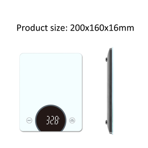 Hàng hóa lớn hơn Thiết kế mới 10kg xách tay thông minh kỹ thuật số đo quy mô thủy tinh thực phẩm Trọng lượng quy mô với LED hiển thị cho nhà <span class=keywords><strong>b</strong></span>ếp sử dụng - Product Image 6